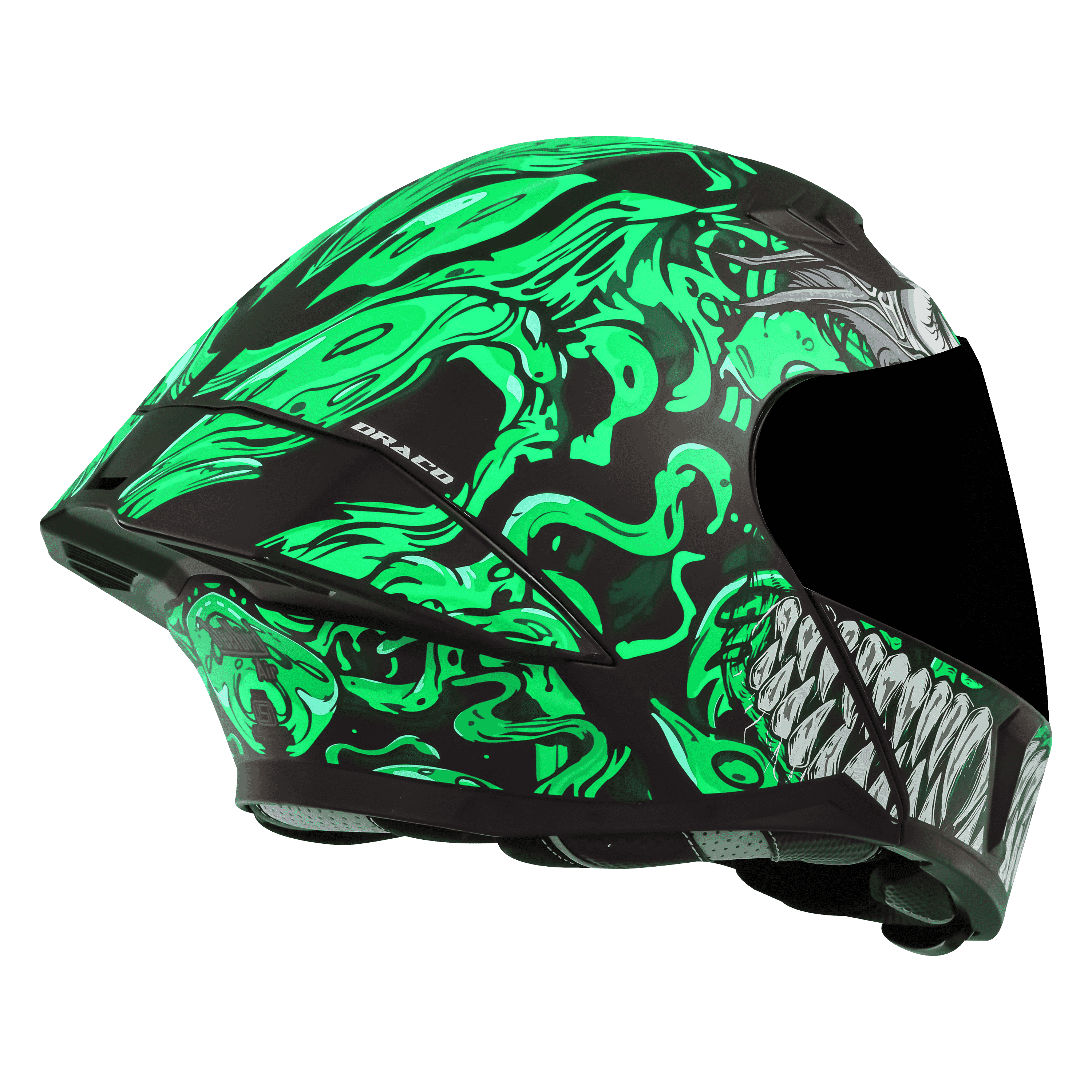 SBA-20 DRACO GLOSSY BLACK WITH GREEN